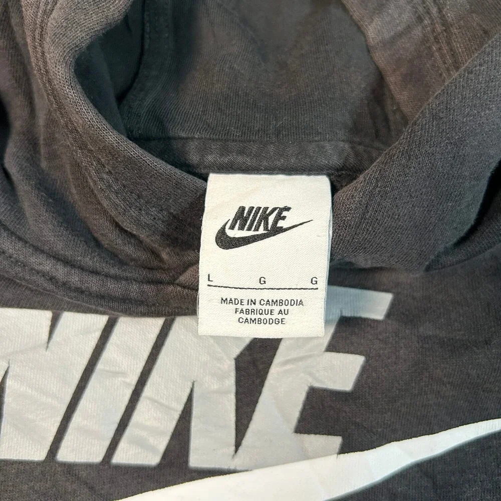 Nike Hoodie Youth Large Black Good Futura Logo Pullover Sweatshirt